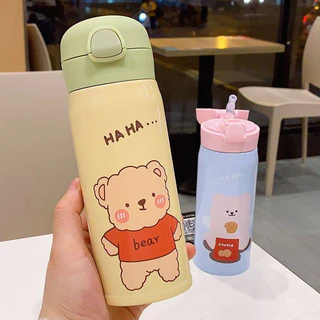 ใหม่🌸 กระติกเก็บอุณหภูมิ ลายหมี🐻🌸 🌟ข้อมูลสินค้า 🌟ขนาดผลิตภัณฑ์ : 7 cm. X 21.5 cm. 🌟 วัสดุ : สแตนเลส 304 มีผนัง 2 ชั้นแ