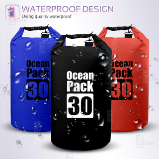 Pcase - ถุงกันน้ำ 30L 20L 15L 10L 5L 2Lถุงกันน้ำขนาดใหญ่ โทรศัพท์ กระเป๋ากันน้ำ สะพายข้าง Waterproof bag Ocean pack