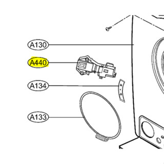 Switch Assembly Locker  สวิตซ์ล็อคเครื่องซักผ้า ของแท้จากศูนย์ LG100%  Part No : EBF49827803