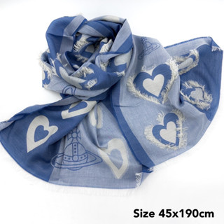 Vivienne Westwood Scarf ของแท้ วิเวียน ผ้าพันคอ สีสวย น่ารัก ผู้หญิง คลุมไหล่