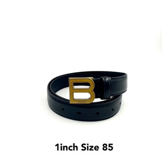 Balenciaga belt B logo for women size 85 เข็มขัด บาเลนเซียก้า สำหรับผู้หญิง ของแท้