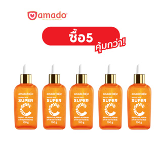 Amado Face Super C Bright Up Serum - อมาโด้ เฟซ ซูเปอร์ ซี ไบรท์ อัพ เซรั่ม 5 ขวด (100ml / ขวด)