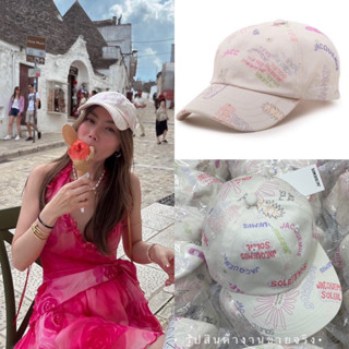 (VL) Jacq cap 🍬🍡 พร้อมส่งค่าา หมวกแบรนด์ดัง ดารา celeb ใส่กันเยอะมากคะ ทรงแก็ปนะค่า งานสกรีนทั้งใบเลย สีพาสเทลน่ารักมากๆ