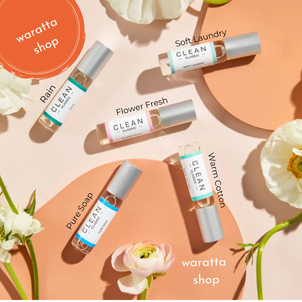 [แท้พร้อมส่ง]​CLEAN Classic: WarmCotton, Skin, Rain, PureSoap, FlowerFresh, SoftLaundry, FreshLaundry, AppleBlossom 5 ml