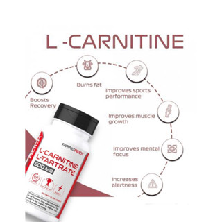 L-Carnitine L-Tartrate (แอล คาร์นิทีน แอล ทาร์เทรต) 500 มก 60 แคปซูล เร่งการเผาผลาญไขมัน เพิ่มการออกกำลังกายให้นานขึ้น