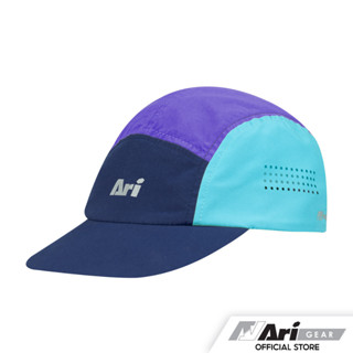 ARI WINDFLOW RUNNING CAP - NAVY/TURQUOISE/VIOLET หมวกอาริ วินโฟล์ สีกรมท่า