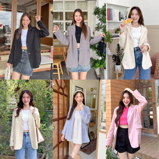 Basic Blazer เสื้อสูท เบเซอร์แขนยาว(BZ-001)