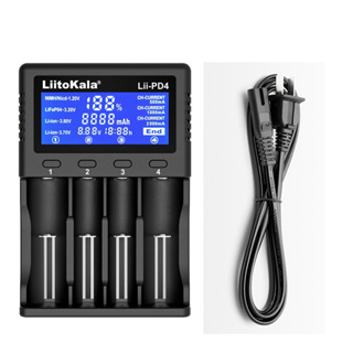 เครื่องชาร์จ LiitoKala Lii-PD4 หน้าจอ LCD รองรับถ่าน 18650 26650 21700 18350 AA AAA 3.7V/3.2V/1.2V lithium NiMH battery