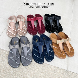 Softchu รุ่น AIRI 👠 สูง1 นิ้ว รองเท้าผู้หญิง รองเท้าแตะ รองเท้าโซฟา รองเท้าส้นตึก รองเท้าสุขภาพ รองเท้าพื้นนิ่ม