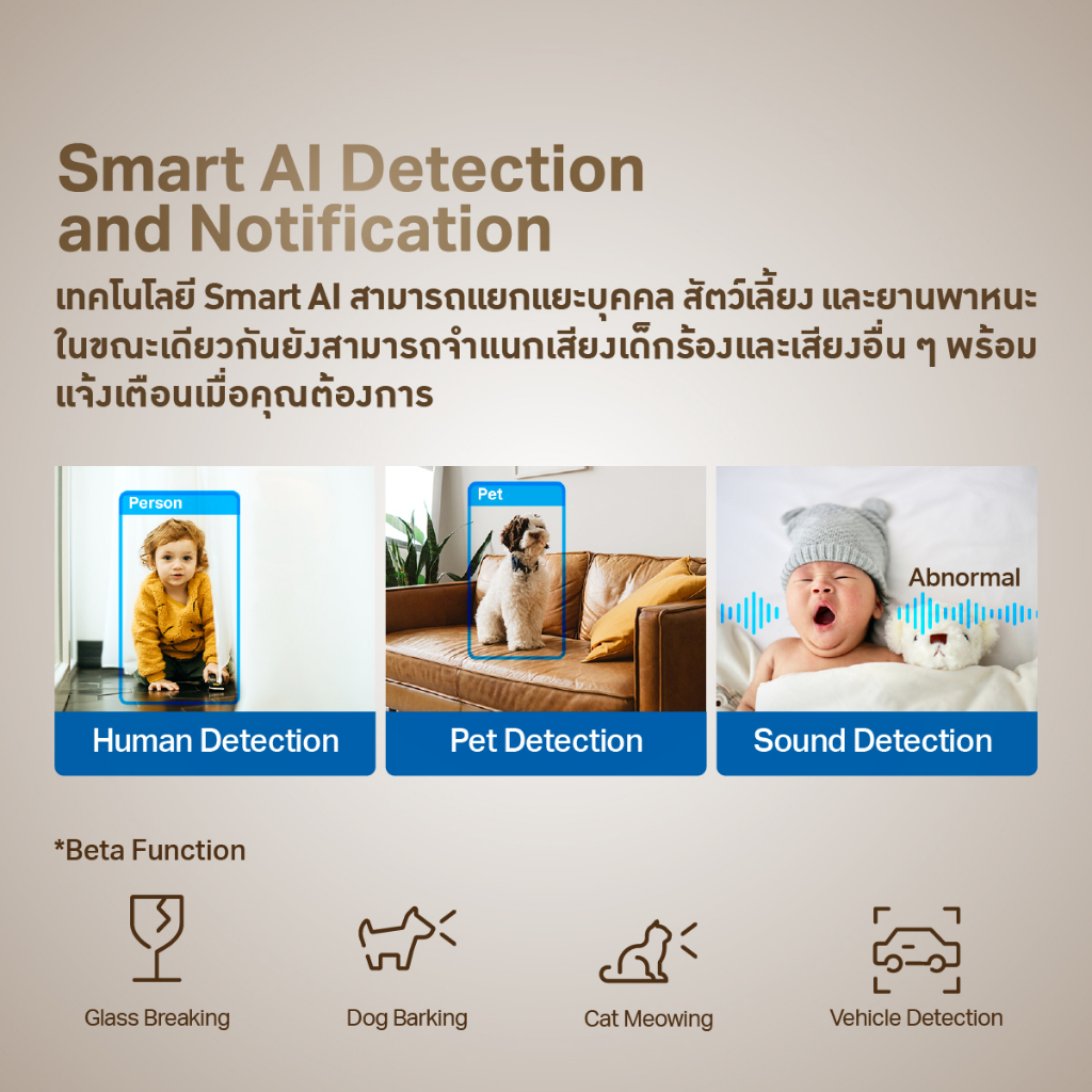 🔥ขายดีส่งไว🔥⚡️กล้องวงจรปิดไร้สาย⚡️ TP-LINK (Tapo C220 C230) 4MP 5MP 2K+ QHD คมชัดพิเศษ Wi-Fi Camera - รูปที่ 3