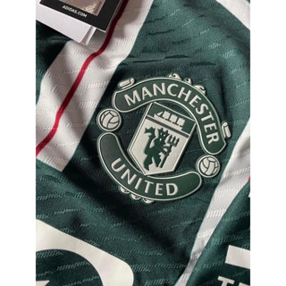 ⚪️🟢Manchester United 2023/24 Heat Rdy. Away Shirt🟢⚪️ สินค้ามือ 1 ป้ายห้อยแท้ 100% ( ป้ายนอก เกรดนักเตะ  )