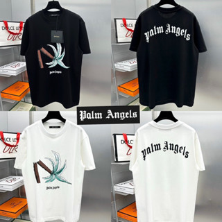 Palm Angels Unisex T-shirts 🖤🤍 เสื้อยืด Palm Angels 🏷️ Hiend 1:1 Cotton 💯 ส่งจากไทย 🇹🇭ร้านค้าจัดส่งไว