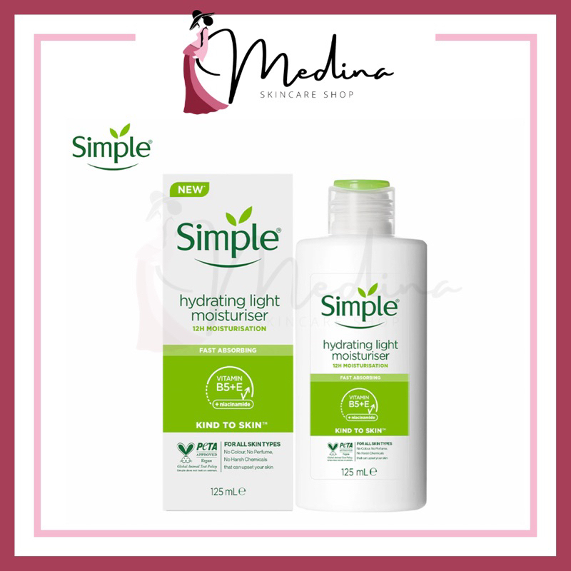 Simple Kind to Skin Light Moisturizing 125ml ซิมเพิล ไฮเดรทติ้ง ไลท์ มอยส์เจอร์ไรเซอร์.