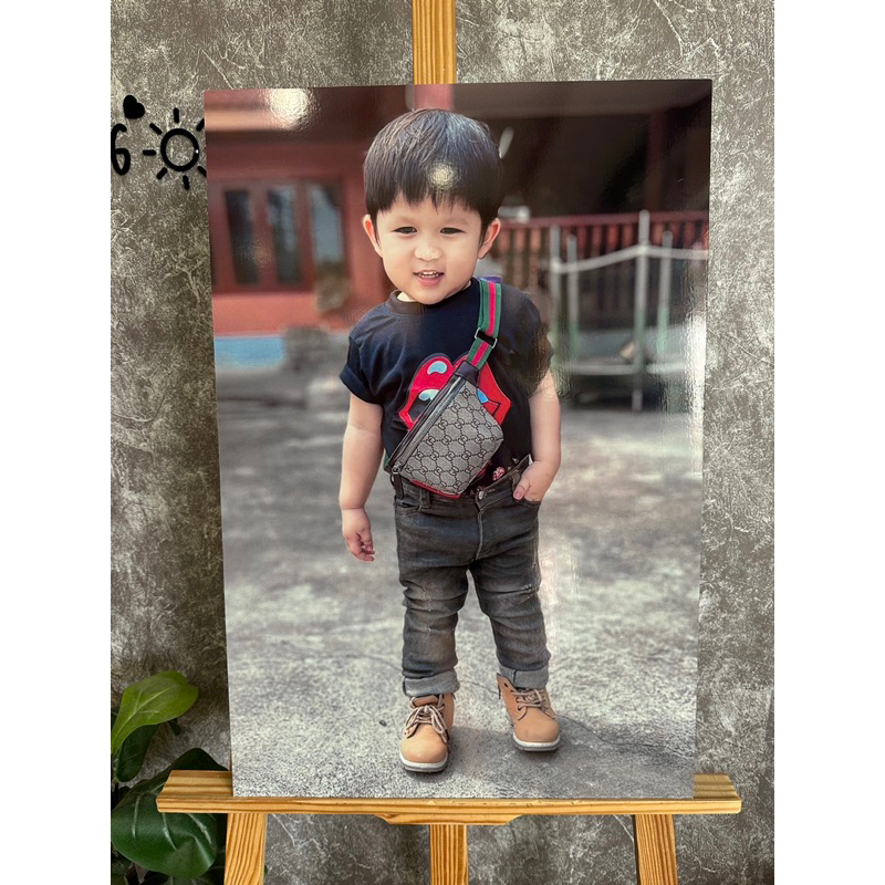 ส่งไวภายใน2-3วัน🚀 กรอบลอยบอร์ดไดคัท ขนาด40x60cm. 👉🏻งานโฟโต้ภาพเงาแวววับ❌ไม่ใช่ไวนิล - รูปที่ 4