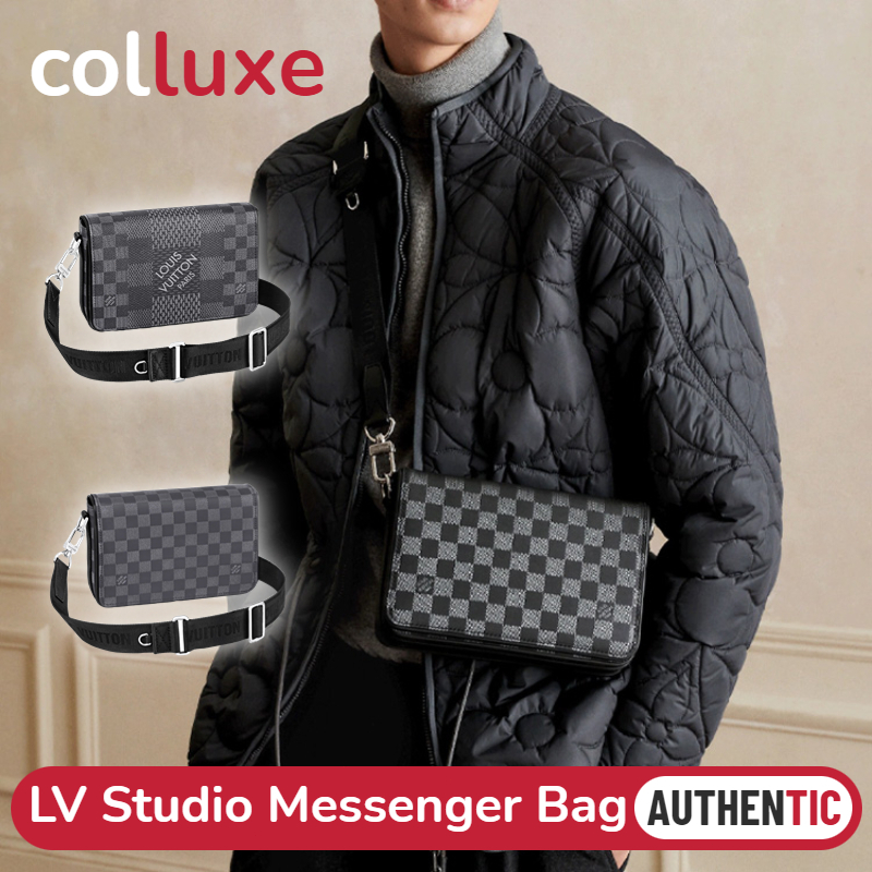 👜หลุยส์วิตตอง Louis Vuitton Studio Messenger Bag กระเป๋าสะพายข้างผู้ชาย N50013