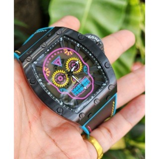 💙⌚🌈นาฬิกาข้อมือ รุ่นใหม่ สวย เท่ห์ เก๋ ไม่ซ้ำใคร💋GUESS Case Black Silicone Watch💋Unisex Watch ช/ญ ได้