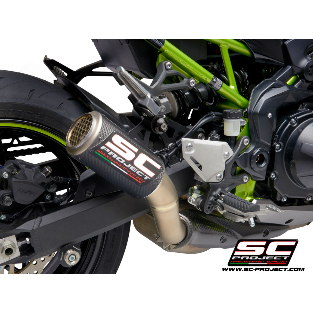 SC-Project ท่อไอเสียสำหรับ KAWASAKI Z 900 (2020) - EURO 4 | CR-T Muffler, Titanium, with Titanium me