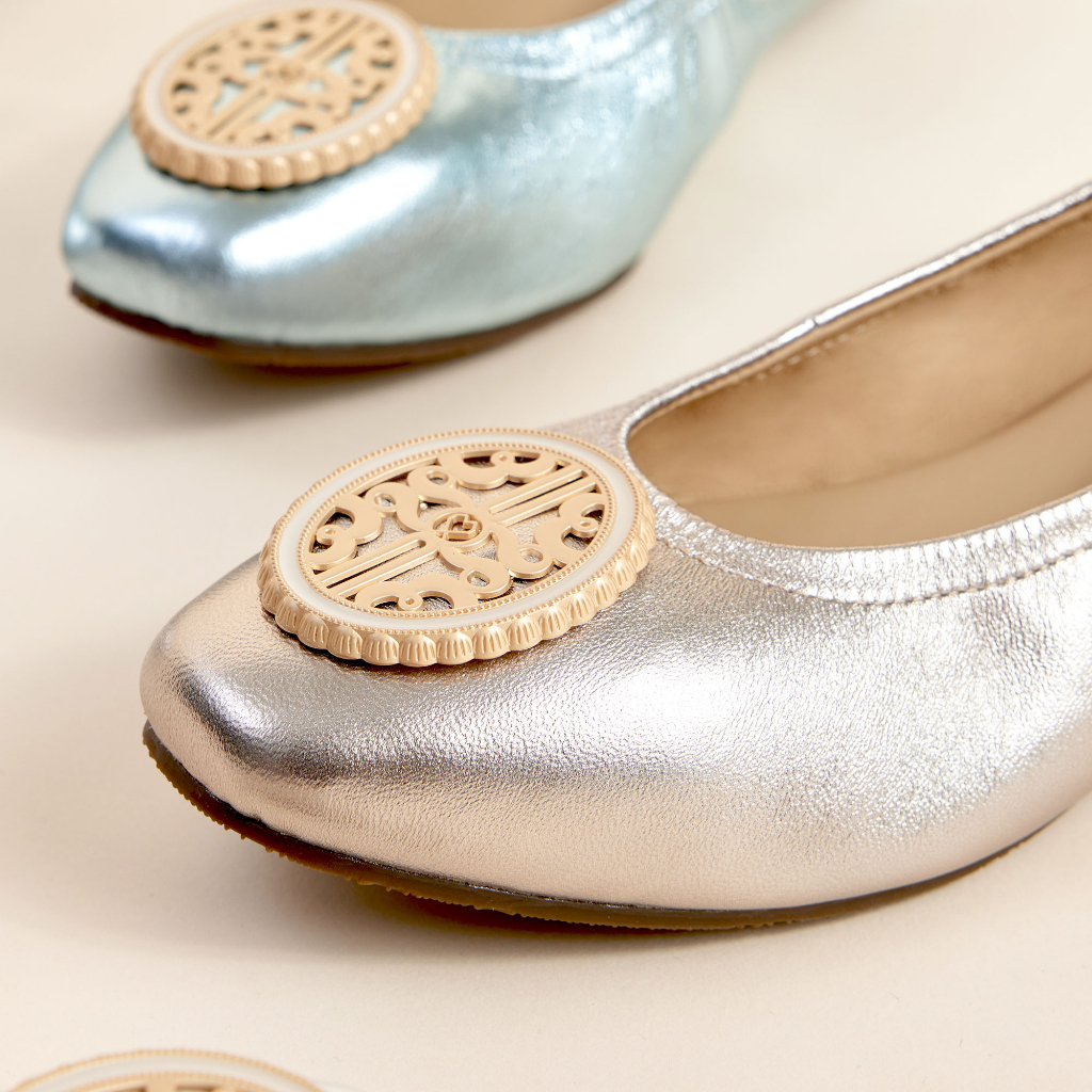 LA BELLA รุ่น LB AMORE QUEEN FLATS - LIGHT GOLD