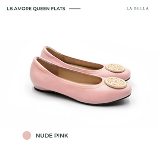 LA BELLA รุ่น LB AMORE QUEEN FLATS - NUDE PINK