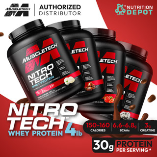 MuscleTech Nitro tech 4 lb - เวย์โปรตีนเสริมสร้างกล้ามเนื้อ