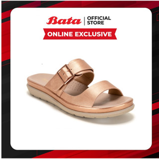 (Online Exclusive) Bata บาจา Comfit รองเท้าเพื่อสุขภาพแบบสวม พร้อมเทคโนโลยีคุชชั่น รองรับน้ำหนักเท้า สำหรับผู้หญิง รุ่น CLAUDIA สีชมพู 5805050 สีดำ 5806050