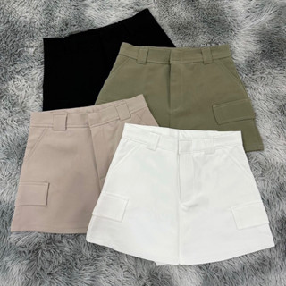 Cargo skort กระโปรงกางเกงคาร์โก้ แต่งกระเป๋าสองข้าง