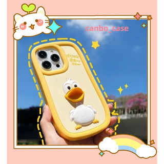 🎁ส่งของขวัญ🎁เคสไอโฟน สำหรับ 11 14 for iPhone Case 13 12 Pro Max น่ารัก การ์ตูน เป็ด กันกระแทก เคสนิ่ม เคสโทรศัพท์