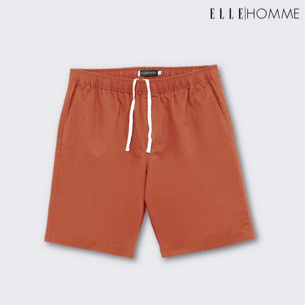 ELLE HOMME | กางเกงขาสั้นเอวยางยืด เหมาะสำหรับใส่ลำลอง ใส่สบาย ระบายอากาศได้ดี | W8L271