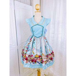 🌸🌸Sugar Time Lolita Dress by Axes Femme Kawaii ♥ Color : Ocean Blue 🌸🌸เดรสโลลิต้า🌸🌸