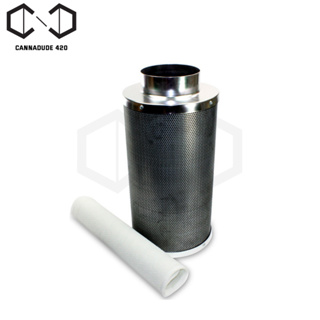 กรองคาบอร์น Carbon filter  กรองคาร์บ้อน 4" / 6 / 8 inch 300mm - 500mm กรองคาร์บอน สำหรับดับกลิ่นกรอง Co2 ในบ้าน