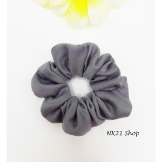 NK21 โดนัทรัดผม หนังยางรัดผม สีเทา Gray Scrunchies,Scrunchy,Hair accessories,elastic hair tie