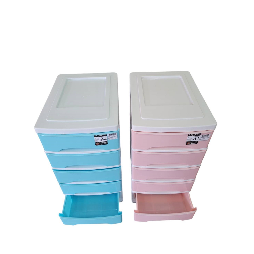 กล่องลิ้นชัก 5 ชั้น  ตู้ลิ้นชัก ลิ้นชักใส่เอกสาร ลิ้นชักใส่ของ A4 รุ่น Money