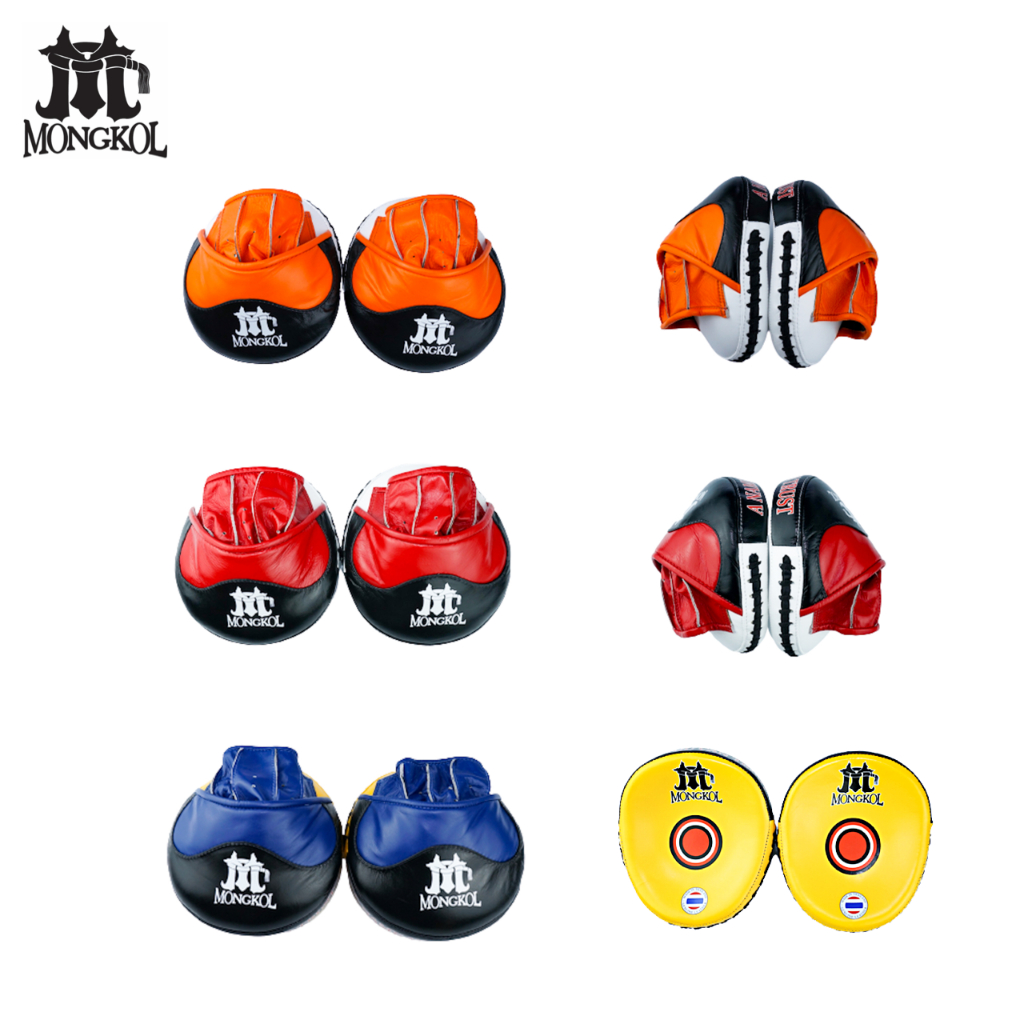 🇹🇭 (หนังแท้) เป้ามือ เป้าต่อย เป้าล่อขนาดเล็ก โฟกัสดี ฝึกต่อยแม่น กีฬามวย/Leather Punching Focus Mitts