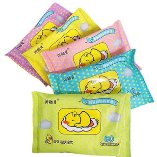 (คละแบบ/คละสี) ทิชชู่เปียก [1ห่อ] Baby Wipes ผ้านุ่มชุ่มชื่น ทำความสะอาดได้ดี /1739
