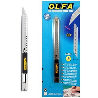 คัตเตอร์ มีดคัตเตอร์ OLFA รุ่น SAC-1 9มม. โอฟ่า ( 1ชิ้น )