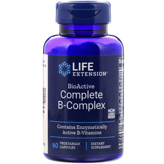 พร้อมส่ง🔥 Life Extension BioActive Complete B-Complex 60Veg Capsules วิตามินบี Vitamin B บีคอมเพล็กซ์