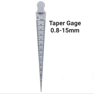 เกจวัดร่อง 0.8-15มม เกจวัดรู เตเปอร์เกจ Taper Gage 0.8-15mm Insize 4833-1