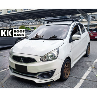 แร็คหลังคาสำหรับ Mitsubishi Mirage Attrage ไม่เจาะรถ จะแฮชแบคหรือซีดาน ได้หมด [ส่งฟรี Seller own fleet]