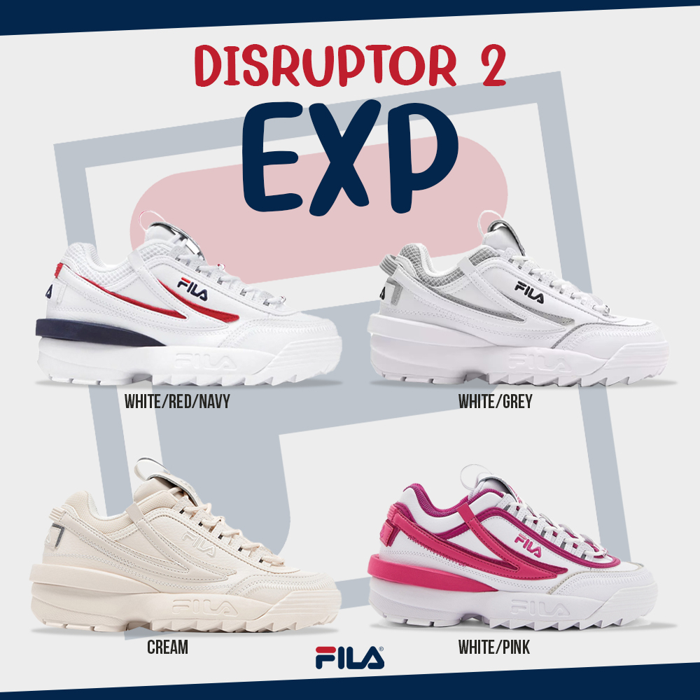 Fila Collection รองเท้าผ้าใบ รองเท้าแฟชั่น UX Disruptor 2 EXP 5XM01765-125 / 5XM02256-920 / 5XM01544-103 / 5XM02257-154 (3290)