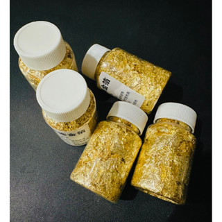 เกล็ดใบทองคํา 2 กรัม 24 K สําหรับตกแต่งขนม 1 ชิ้น