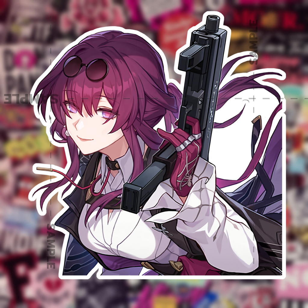Kafka Sticker 2 PCS honkai star rail kafka สติกเกอร์ 2 แผ่น honkai star rail Game