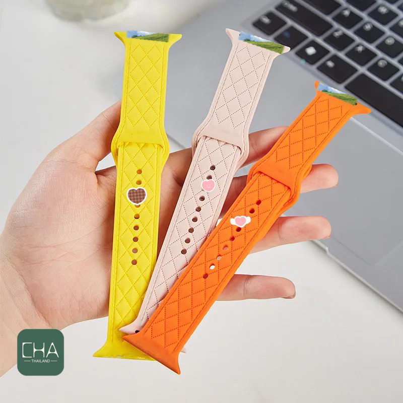 สายลายโซฟา สายนาฬิกา smart watch11 ultra10 9 7 6 5 4 ขนาด 45/46/49/44/41mm สาย iWatch สาย smart watch ยางลาย พร้อมส่ง SF