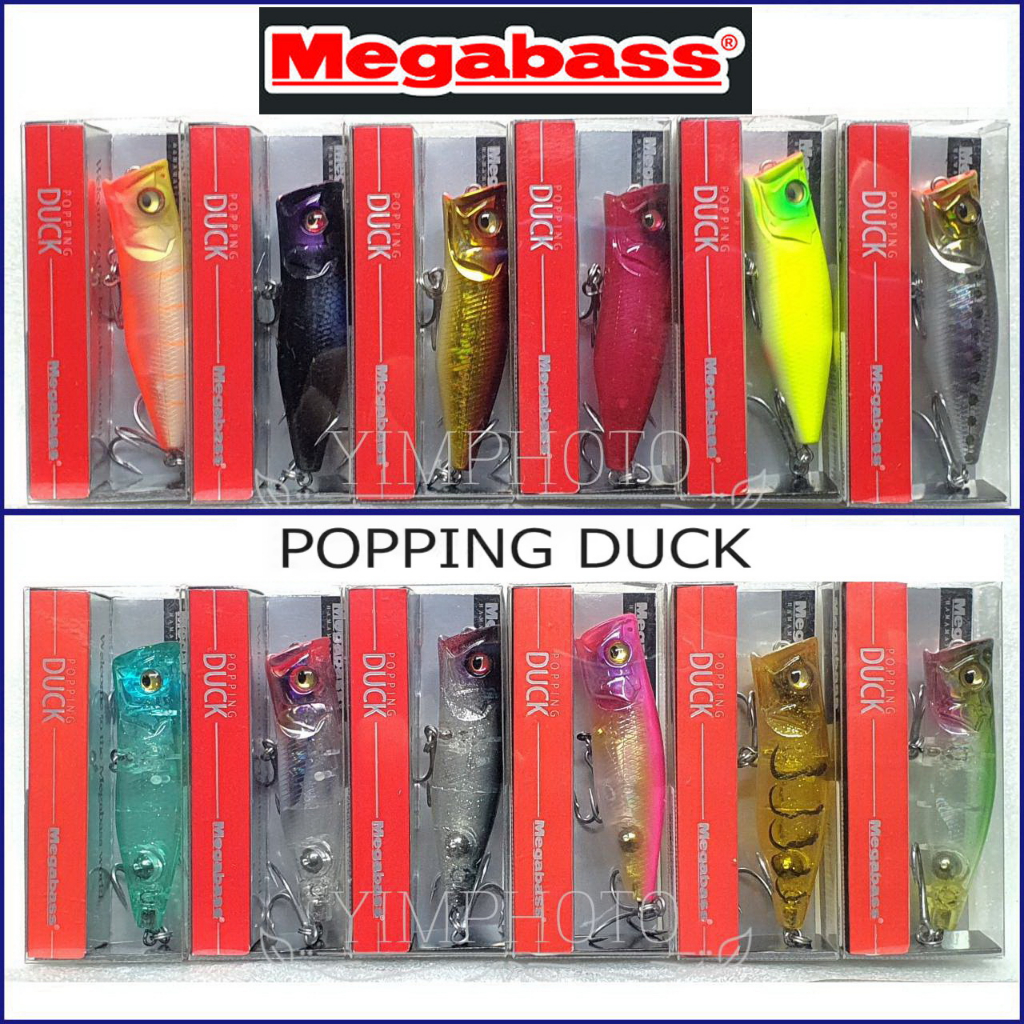 Megabass popping DUCK 60f เหยื่อปลอม ของแท้ 100% เหยื่อตกปลา