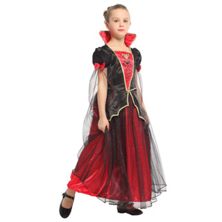 ชุดแฟนซี เจ้าหญิง แวมไพร์ สำหรับ ฮาโลวีน พร้อมส่ง Little Graceful Vampire Princess kid costume for Halloween