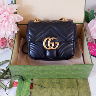 [ทักแชทก่อนสั่งซื้อ] Gucci Marmont size 18 ถ่ายจากสินค้าจริง สอบถามสีเพิ่มเติมได้ค่ะ