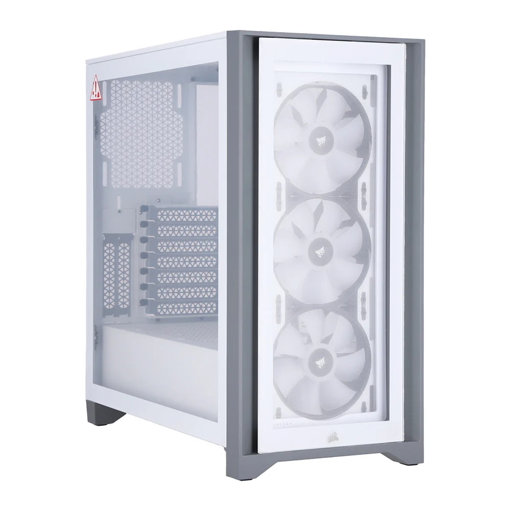 CASE CORSAIR ICUE 4000X RGB TEMPERED GLASS (WHITE)