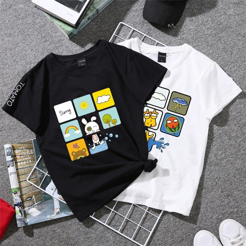 ตัวรีดติดเสื้อ TK.62 ลายเล็กๆมินิมอลน่ารักสุด อากาสดีๆ แผ่นฟิล์มรีดร้อน