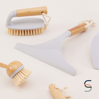 SARABARN Dustpan &amp; Brush Set | ชุดแปรงทำความสะอาด แปรงปัดฝุ่น ที่โกยผง