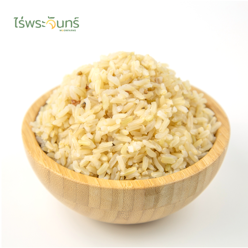 *ค่าส่งถูกที่สุด* ข้าวกล้องกข43 คัดพิเศษ ปลอดสาร ไม่ใช้สารกันมอด แบรนด์ไร่พระจันทร์ ข้าวสาร brown rice - 4