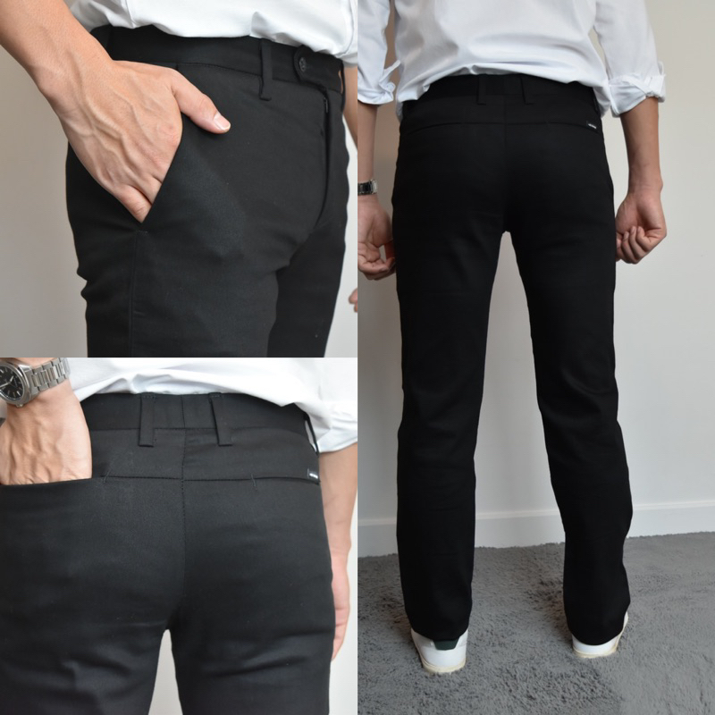 กางเกงสแลคผู้ชาย ทรงสุภาพใส่ทำงาน ไซส์28-36 แบบยืดและไม่ยืด